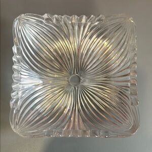 Vintage Elegant Pressed Glass Art Piece